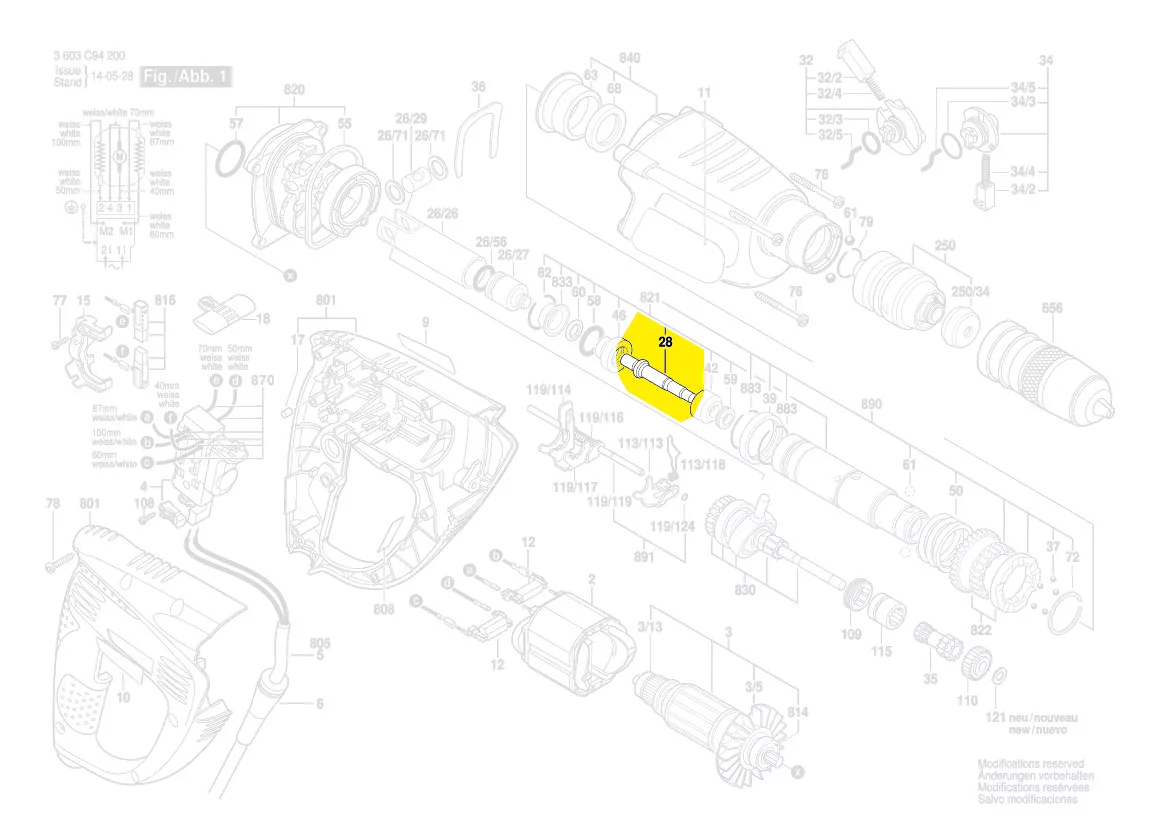 Percuteur réf. 1 613 124 091 BOSCH